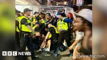 Why did machete violence erupt on a city seafront?