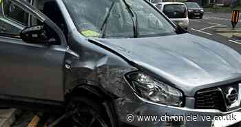 Two men in court after car allegedly stolen from County Durham home hits wall during police pursuit