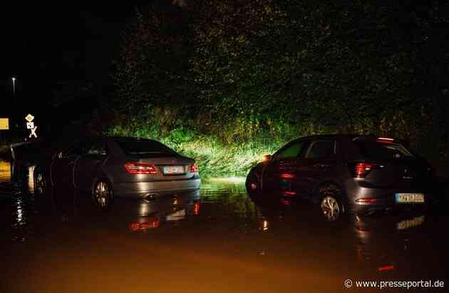 FW Horn-Bad Meinberg: Unwetter betrifft besonders Ortsteil - Feuerwehr bis in die Nacht beschäftigt - zahlreiche Einsatzstellen