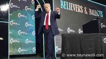 ‘They’re the weird ones’: Trump attempts to hit back on ‘weird’ attack from Democrats