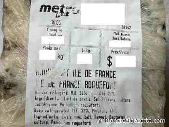 MAPAQ issues warning about Roquefort Ile de France cheese over label