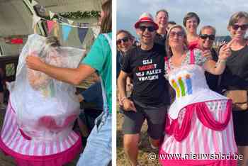 Als ‘juf taart’ krijgt Silke (37) verjaardagsfeest van haar leven op “leukste festival van het land”: “Een hele eer”