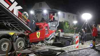 Nachtarbeiten an der Peitinger Straße