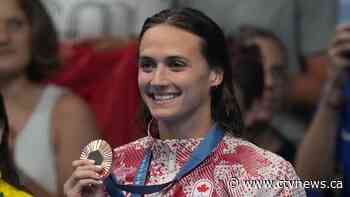 Canada's Kylie Masse delivers again in the Olympic pool with backstroke bronze