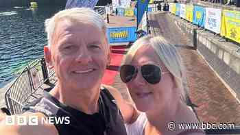 Triathlon runner's disbelief at mid-race heart attack