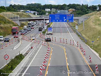 Brückenarbeiten an der A8: Aaufahrt Mühlhausen an Wochenenden geöffnet