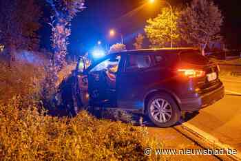 Bestuurder verliest controle over stuur en belandt aan overkant weg tegen boom: één persoon met verwondingen naar ziekenhuis