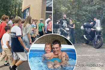 Honderden mensen nemen met erehaag en rouwstoet afscheid van Bart (41) en zoontje Mathias (12) na verkeersdrama in Namen