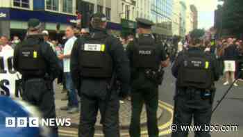 Trouble at Belfast city centre demonstrations
