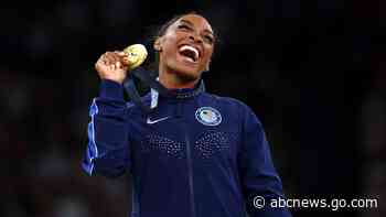 Simone Biles wins vault for 3rd gold of Paris Games