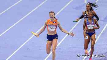 Grandiose Aufholjagd zu Gold: Unfassbare Femke Bol liefert ganz große Staffel-Show