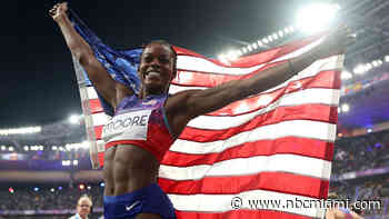Ex-Florida Gator Jasmine Moore wins bronze for USA's 1st women's triple jump medal