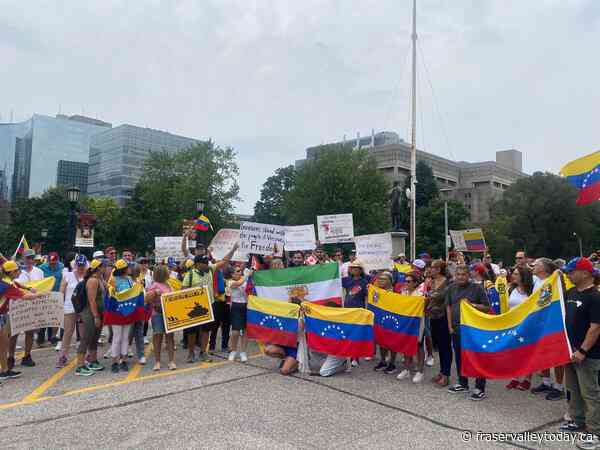 Protesters demand stronger Canadian response to ‘rigged’ Venezuelan election