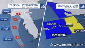 LIVE RADAR: Track Tropical Storm Debby's path as the system nears Florida