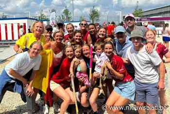 Reünies in Parijs: zowel Red Panther Michelle Struijk als Red Lion Thibeau Stockbroekx brengen grote groep familie en vrienden op de been