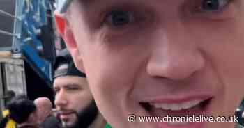 Backstreet Boys' Nick Carter seen on Newcastle Quayside as pop icon comes to town