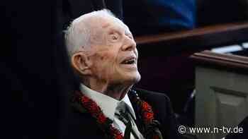 Noch ein Ziel im Leben: Jimmy Carter will bis zur US-Wahl durchhalten