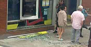 Hays Travel in Sunderland has window smashed amid protests and violent scenes