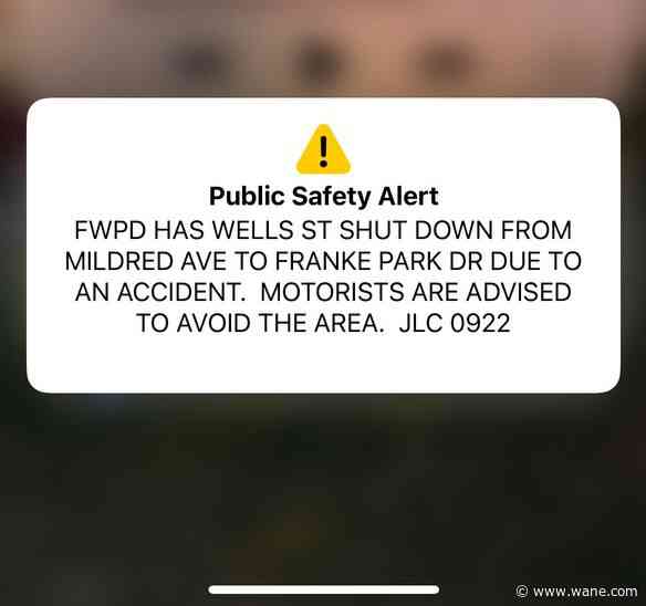 Wells Street shut down after fatal crash