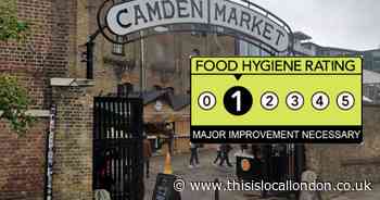Food hygiene rating Camden: Low scoring places in June