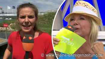 ZDF-Reporterin stürzt in „Fernsehgarten“-Liveschalte: Andrea Kiewel reagiert schadenfroh