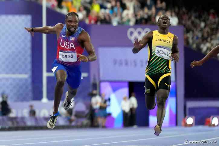 'America! I told you!' Lyles win 100-meter gold in photo finish at Paris Olympics