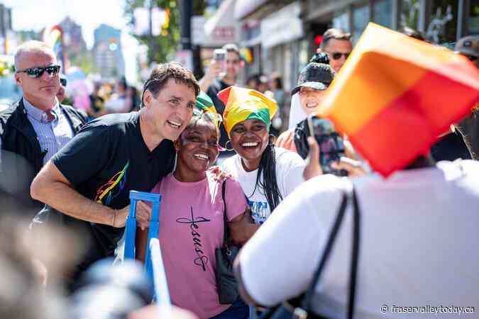 Trudeau makes unscheduled stop at Vancouver’s Pride events does not walk in parade