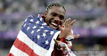 Showman Noah Lyles kroont zich tot olympisch kampioen op 100 meter: ‘Grootste wolf onder de wolven’