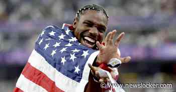 Showman Noah Lyles kroont zich tot olympisch kampioen op 100 meter: ‘Grootste wolf onder de wolven’