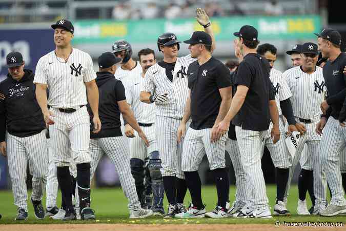 Soto hits tying homer before LeMahieu’s single in 10th gives Yankees 4-3 win over Blue Jays