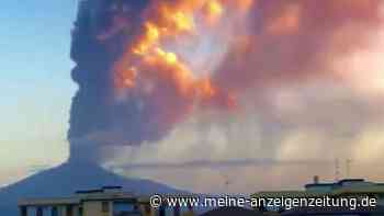 Zweifacher Ausbruch des Ätna in Italien: „Lavastrom und Aschewolke“ auf Sizilien