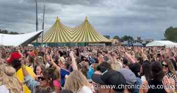 Fly past causes stir at Newcastle festival as fans send message to star act