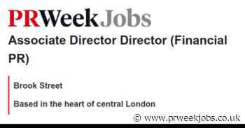 Brook Street: Associate Director Director (Financial PR)