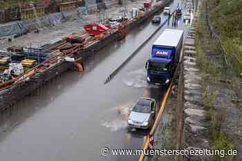 Umgehungsstraße unter Wasser: Zwischenzeitliche Vollsperrung in Münster