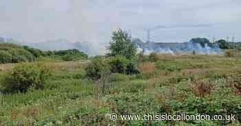 Rammey Marsh, Enfield fire near M25 and A10 sparks BBQ warning