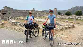 Father and son complete 3,400-mile charity bike ride