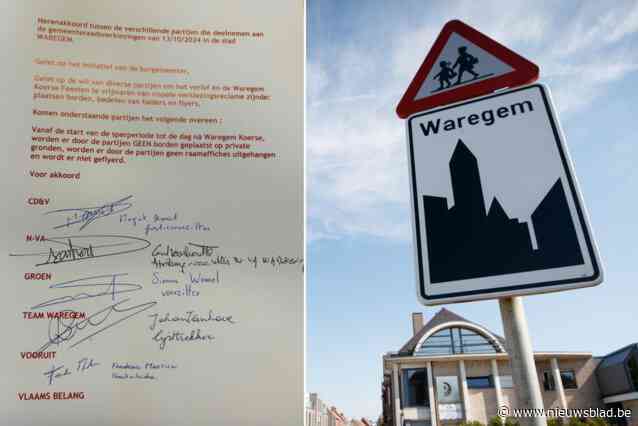 Waregem sluit ‘herenakkoord’ af voor gemeenteraadsverkiezingen: “Geen verkiezingspropaganda tot na Waregem Koerse”