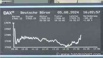 Dax aktuell: Ausverkauf an Europas Märkten: Dax verliert 400 Zähler – 17.000-Punkte-Marke knapp verteidigt