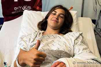 Bekerdebuut van Mirre (14) eindigt in mineur: “Ik hoorde een krak en zag dat m’n arm helemaal scheef stond”