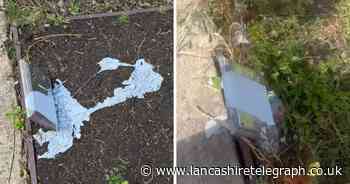Muslim graves vandalised with paint at Burnley cemetery
