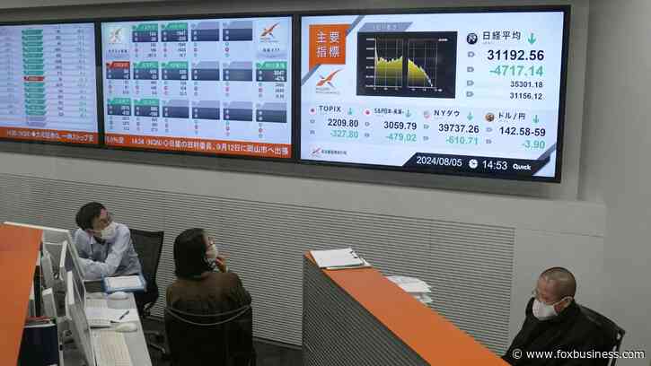 Japanese stocks plunge in largest rout since 1987's Black Monday