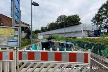 Bahnsteig in Vlotho ist gesperrt