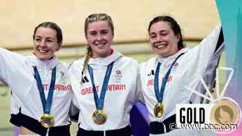 'They've done it!' GB win women's team sprint gold in world record time