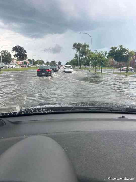 Streets flooded in Town of Tonawanda