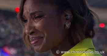 BBC's Denise Lewis reduced to tears on Olympics set in emotional 'unseen' moment