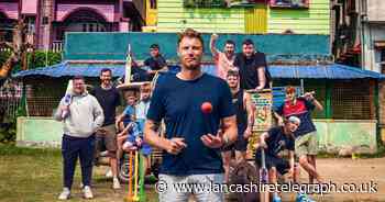 He's back! Freddie Flintoff takes youngsters on Indian tour after horror crash