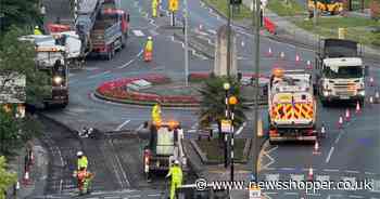 Road closures in place as works begin near Orpington War Memorial