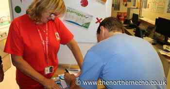 North East football legend surprises new parents at hospital maternity unit