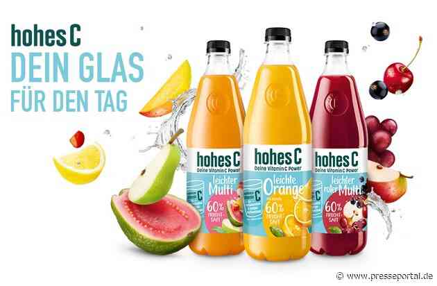 Neu: Die Leichten von hohes C mit 60 % Fruchtsaft / Fruchtige Vitamin C Power in zwei neuen starken Sorten