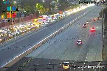 Westbound I-40 closed at Louisiana due to crash